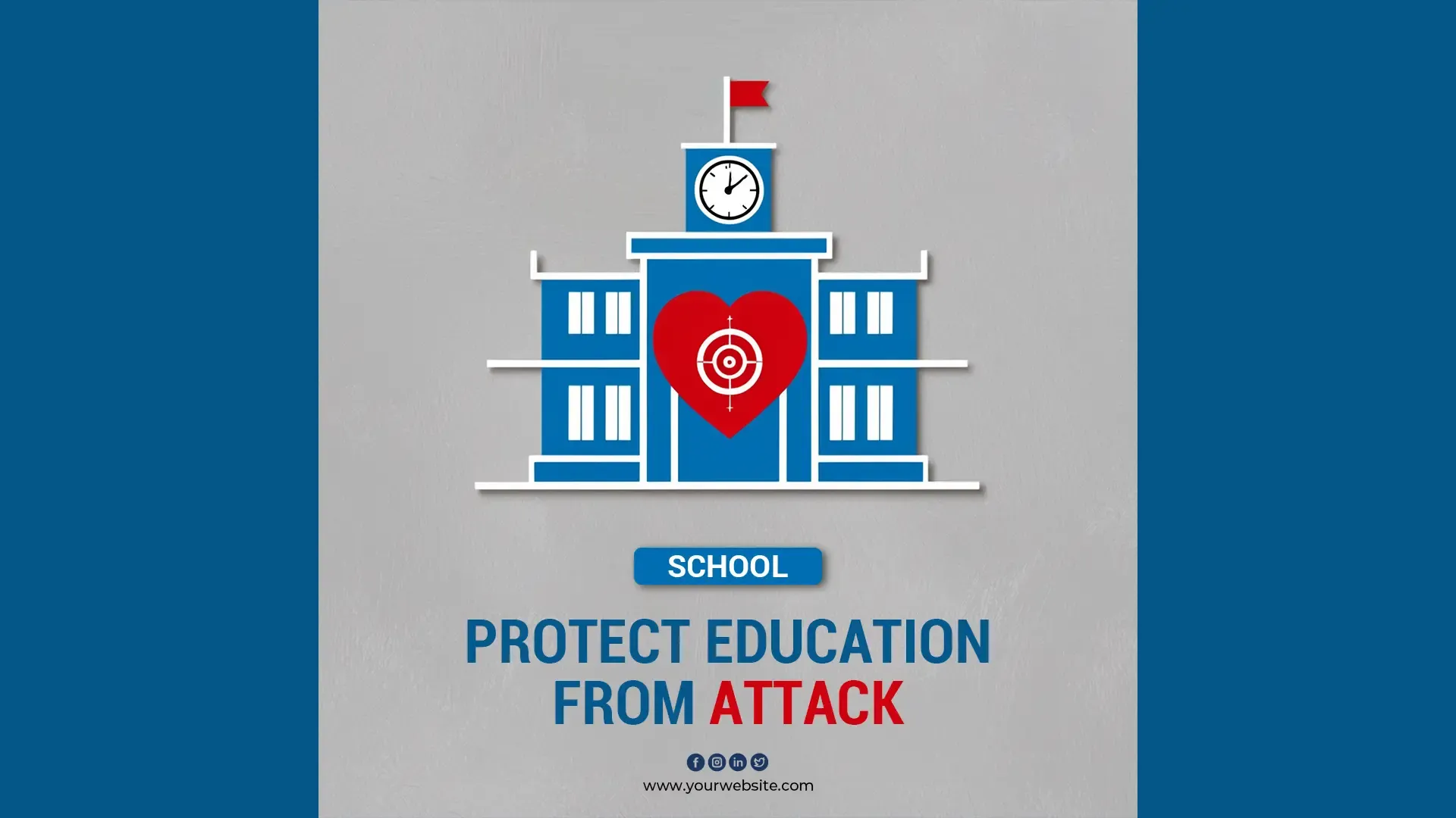 Protect Education from Attack Instagram Post for School Safety Awareness image